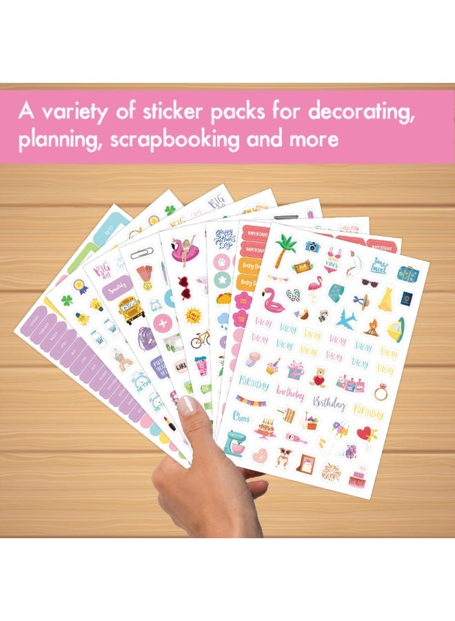 Capstro Daily Planner Sticker Set – 530+ Piece Decorative Planning Stickers for Journals, Planners, Calendars, Scrapbooks & Creative Daily Layouts for Scheduling, Notes, Goals and Personal Planning - Image 5